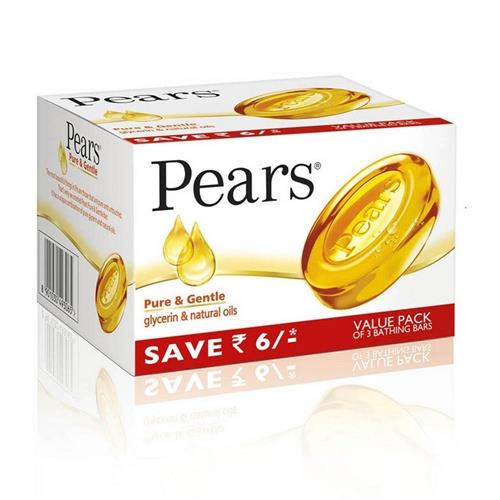 PEARS PURE P&G SOAP 3*125g.